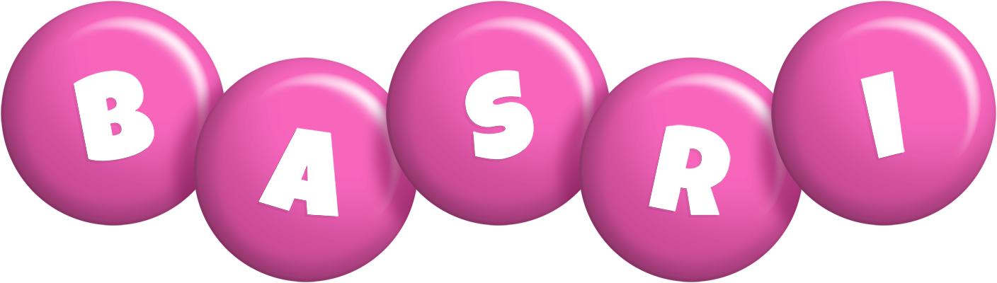 Basri candy-pink logo