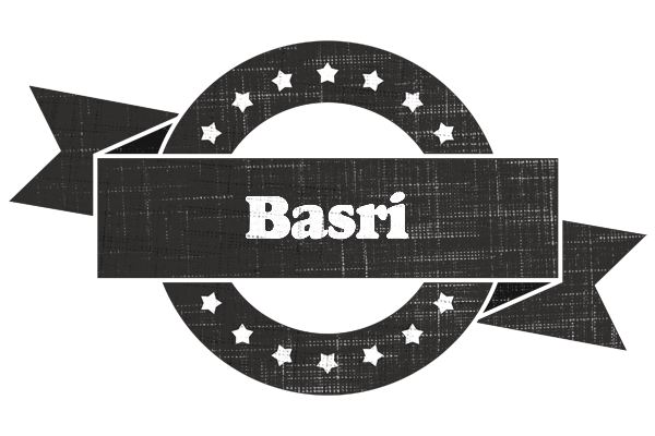 Basri grunge logo