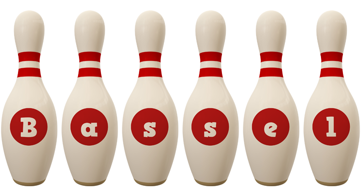 Bassel bowling-pin logo