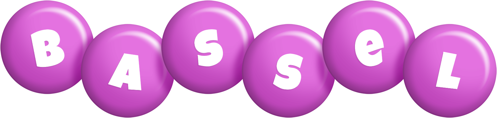 Bassel candy-purple logo