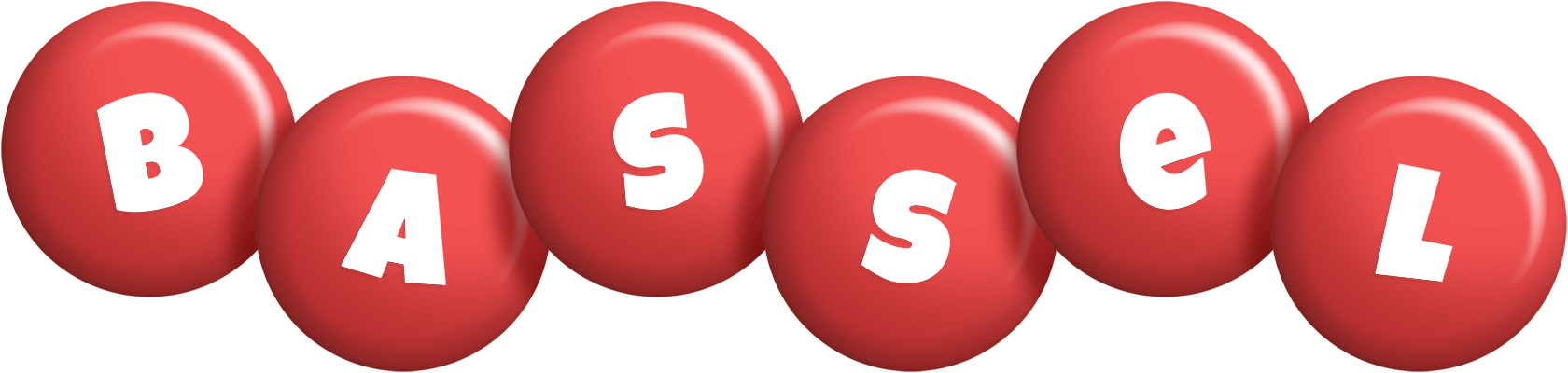 Bassel candy-red logo