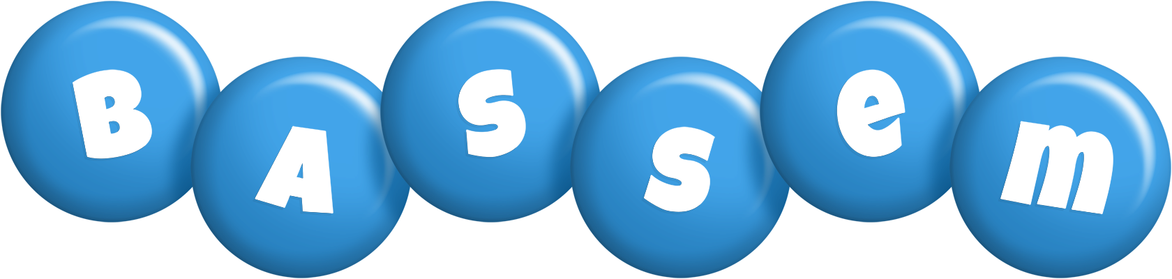 Bassem candy-blue logo