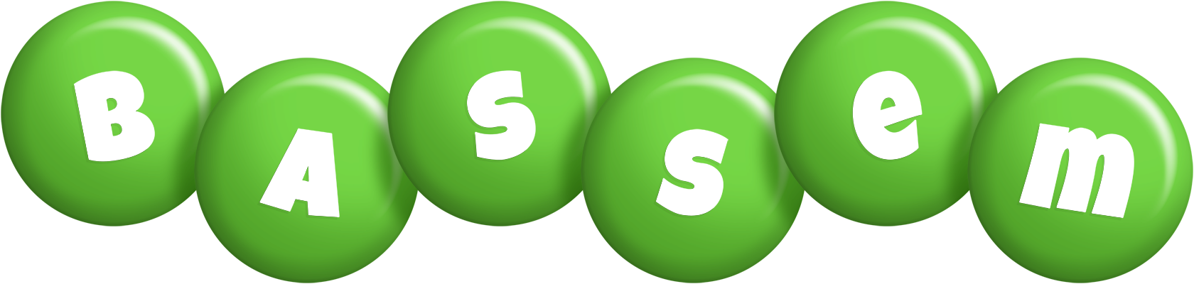 Bassem candy-green logo