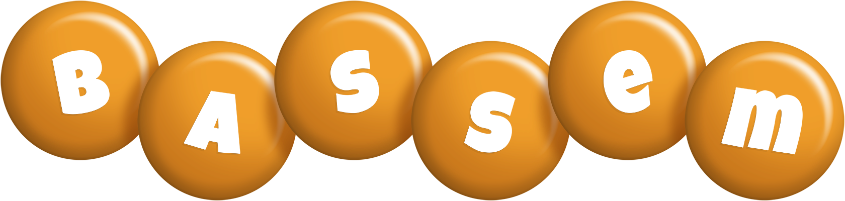 Bassem candy-orange logo