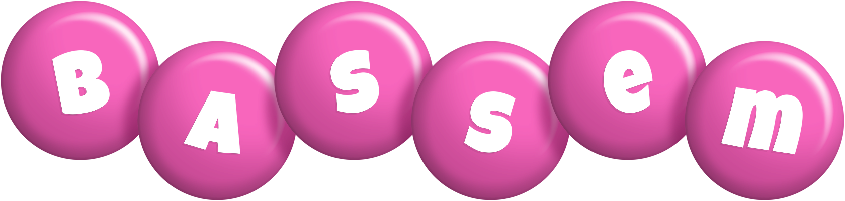 Bassem candy-pink logo