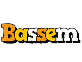 Bassem cartoon logo