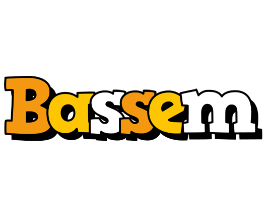 Bassem cartoon logo
