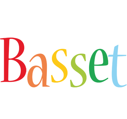 Basset birthday logo