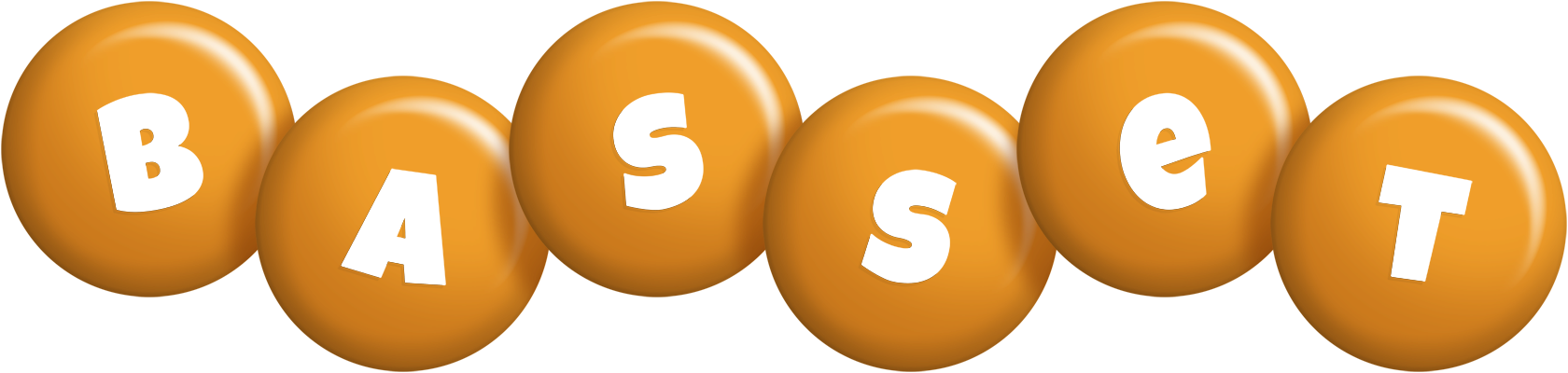 Basset candy-orange logo