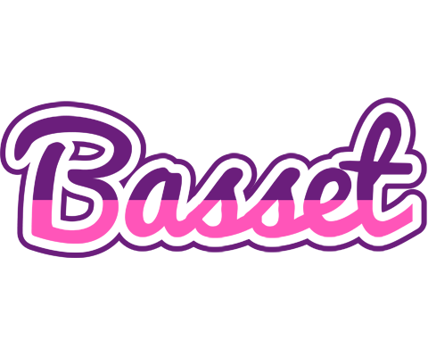 Basset cheerful logo