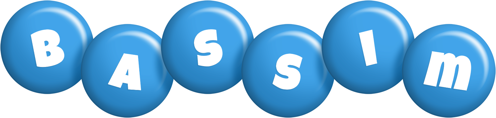 Bassim candy-blue logo