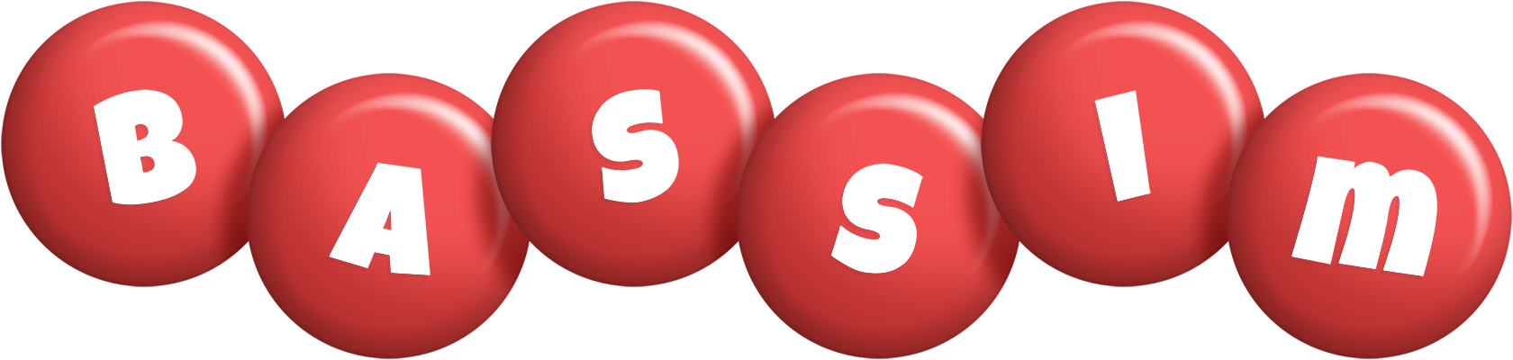 Bassim candy-red logo