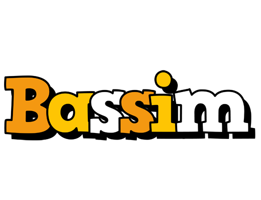 Bassim cartoon logo