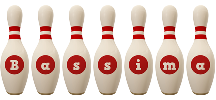 Bassima bowling-pin logo