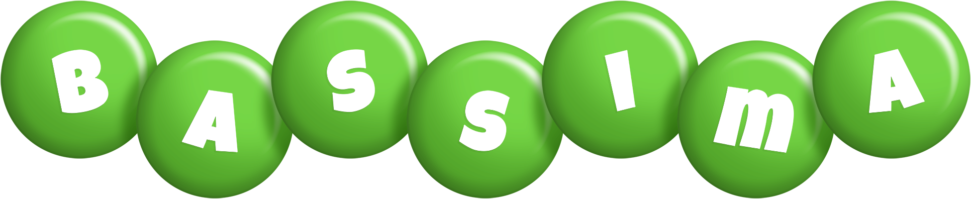 Bassima candy-green logo