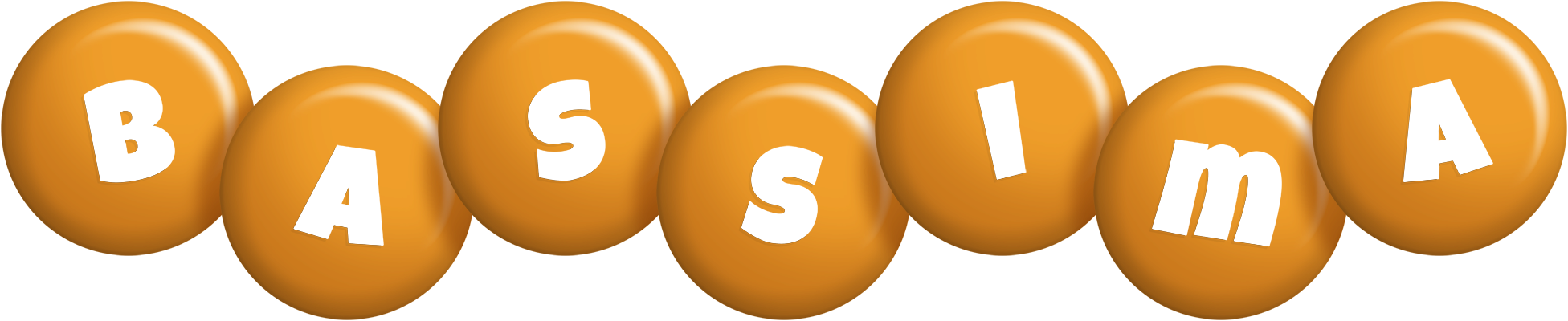 Bassima candy-orange logo