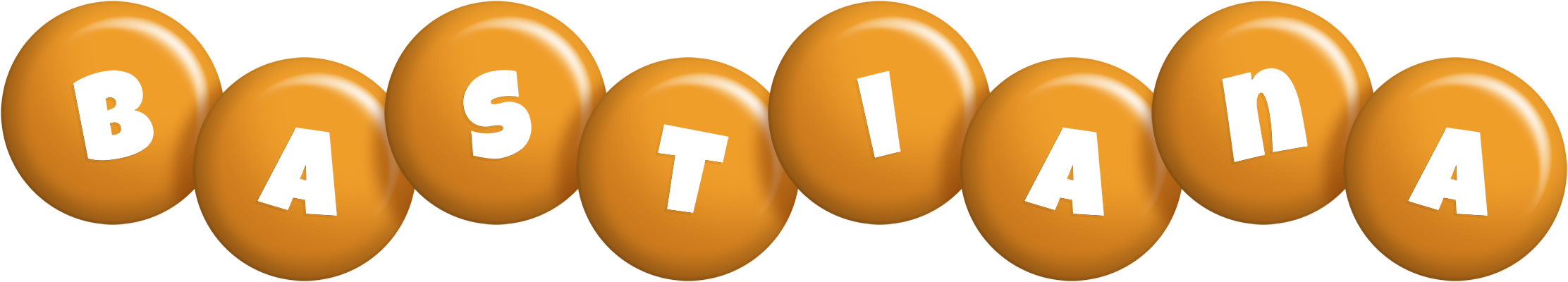 Bastiana candy-orange logo