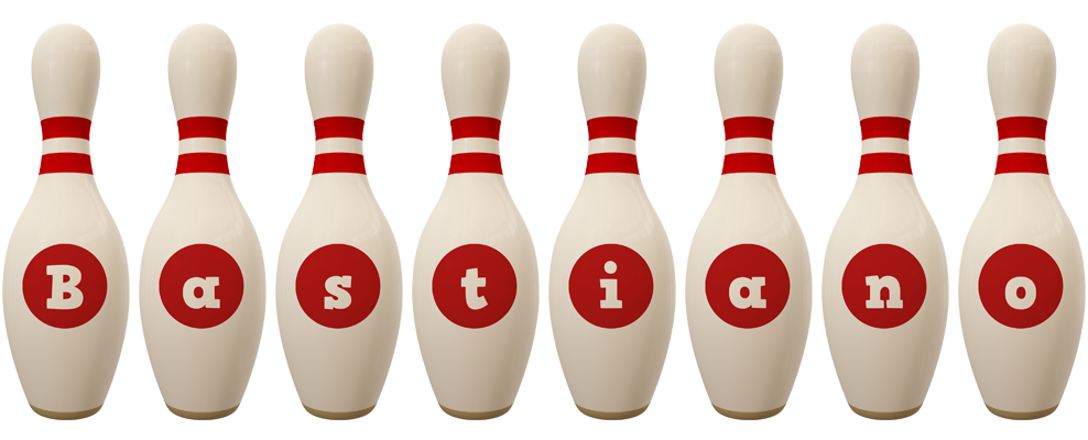 Bastiano bowling-pin logo