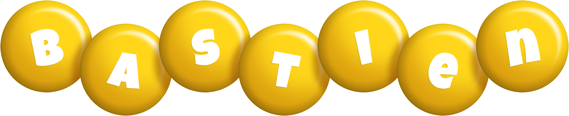 Bastien candy-yellow logo