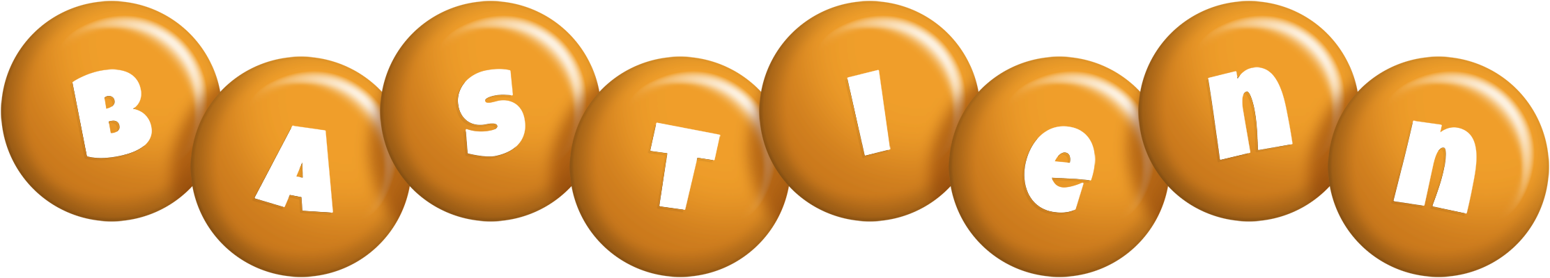 Bastienn candy-orange logo