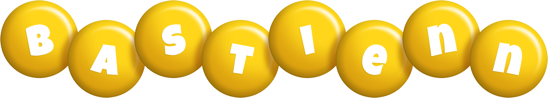 Bastienn candy-yellow logo