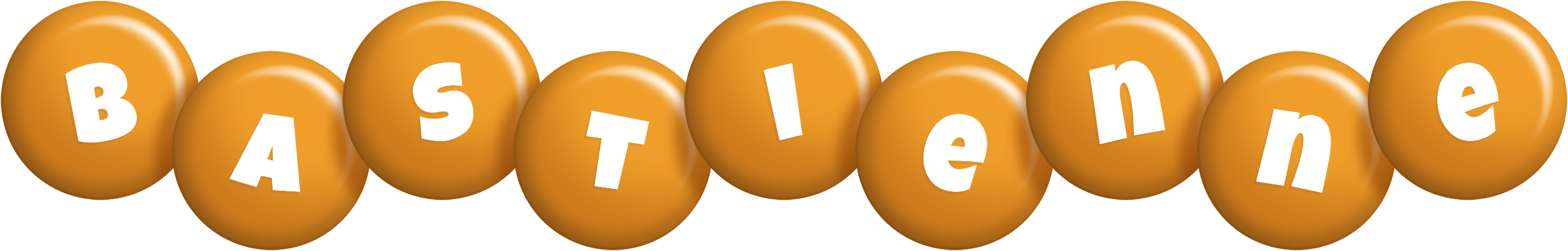 Bastienne candy-orange logo