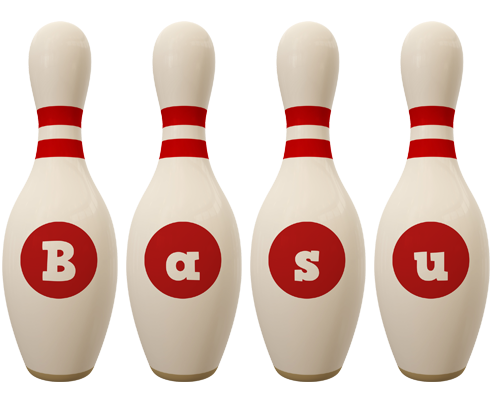 Basu bowling-pin logo