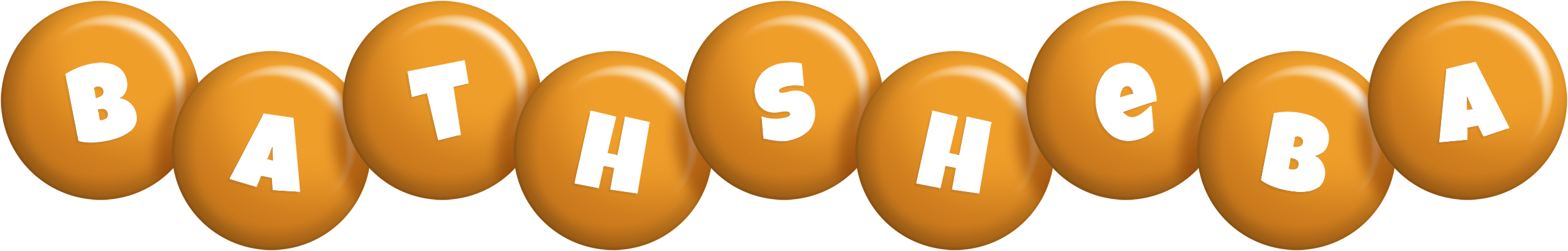 Bathsheba candy-orange logo