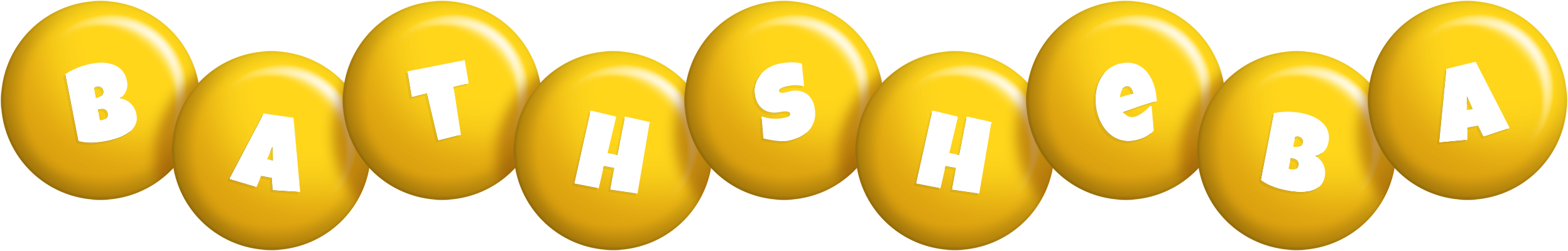 Bathsheba candy-yellow logo