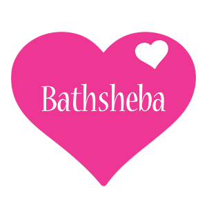 Bathsheba love-heart logo