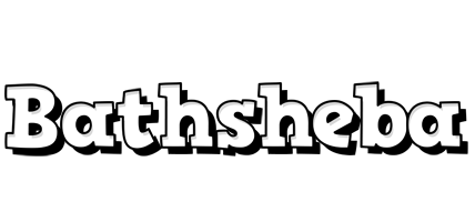 Bathsheba snowing logo