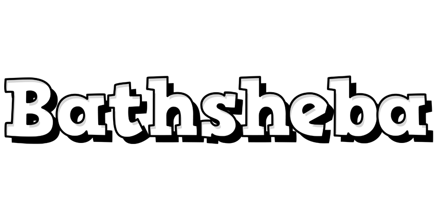 Bathsheba snowing logo