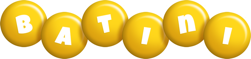 Batini candy-yellow logo