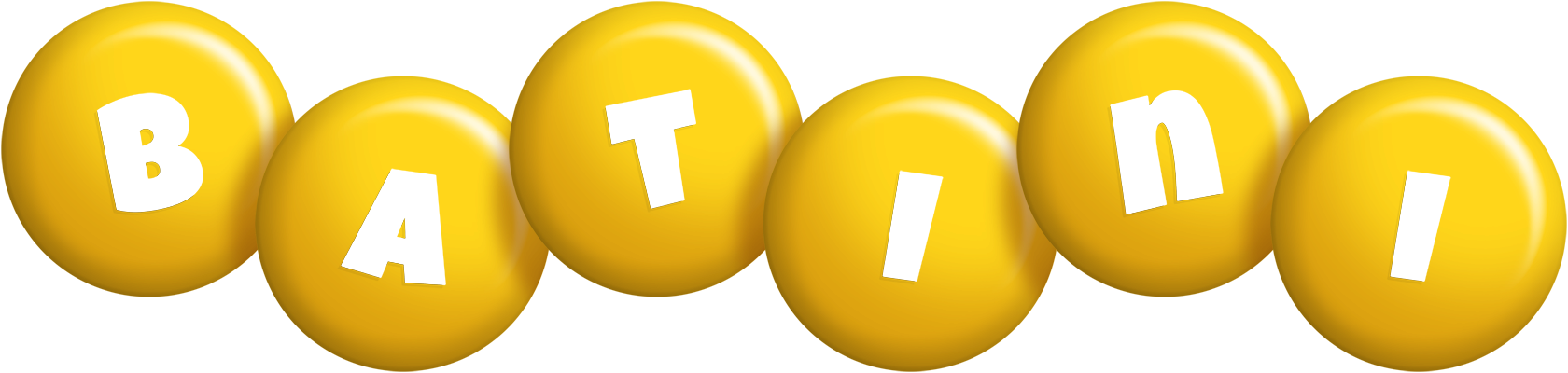 Batini candy-yellow logo