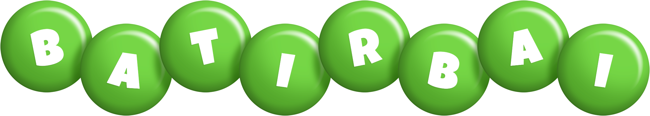 Batirbai candy-green logo