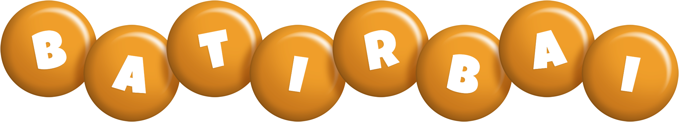 Batirbai candy-orange logo