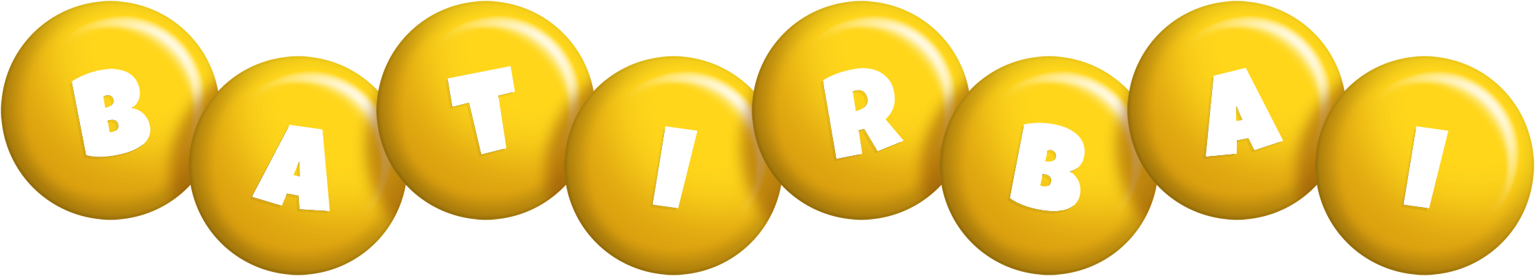 Batirbai candy-yellow logo