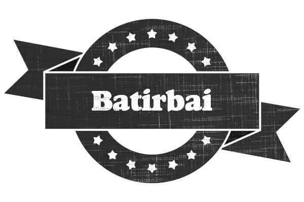 Batirbai grunge logo