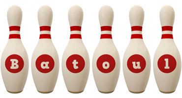 Batoul bowling-pin logo