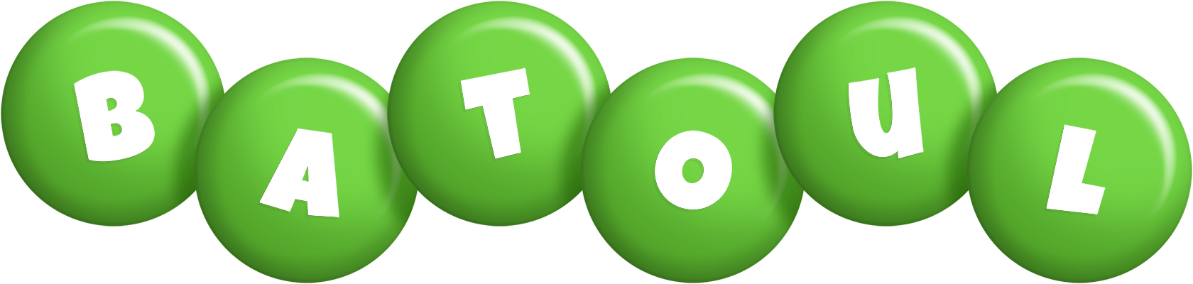 Batoul candy-green logo