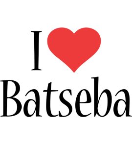 Batseba i-love logo