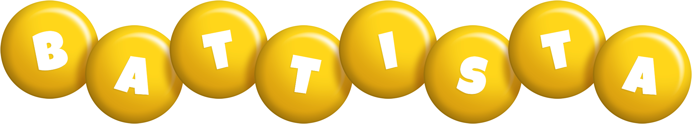 Battista candy-yellow logo