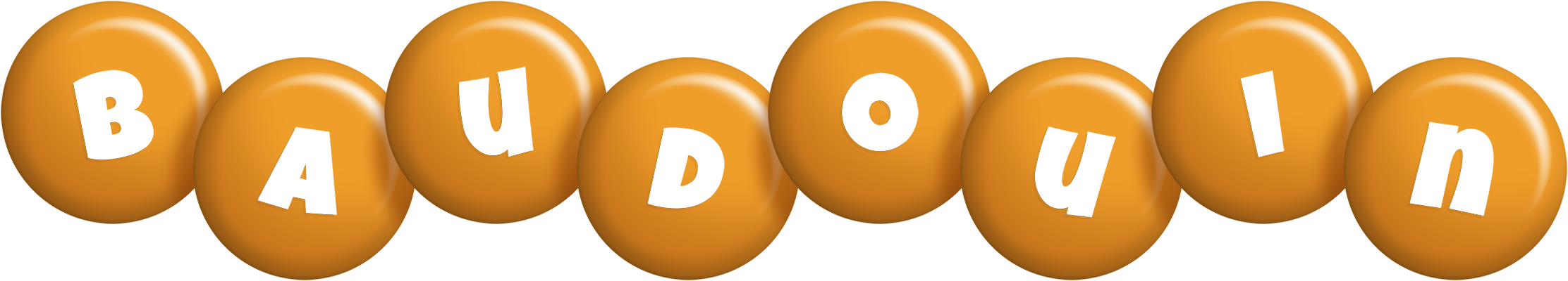 Baudouin candy-orange logo