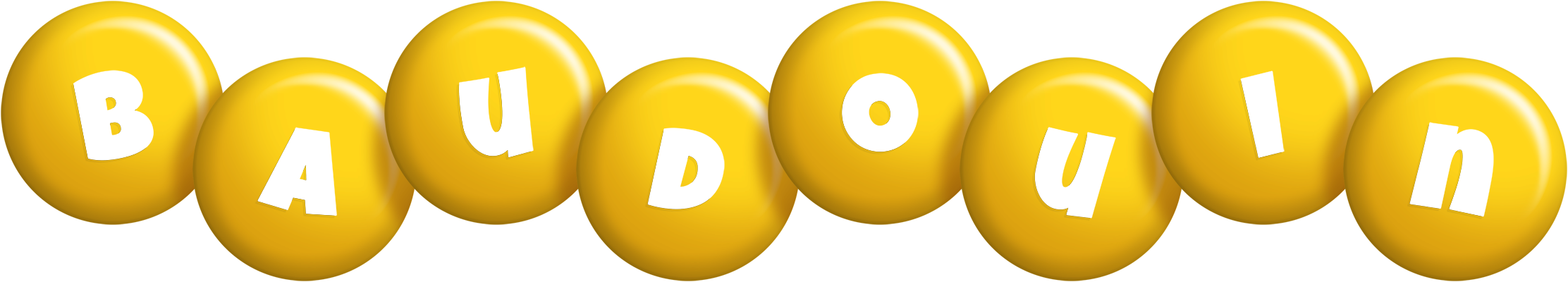 Baudouin candy-yellow logo