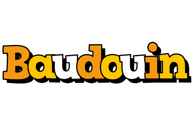 Baudouin cartoon logo
