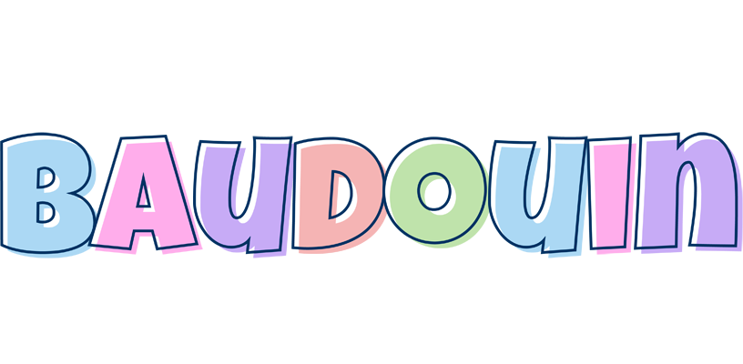 Baudouin pastel logo