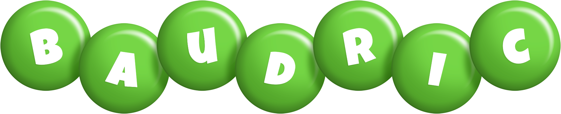 Baudric candy-green logo