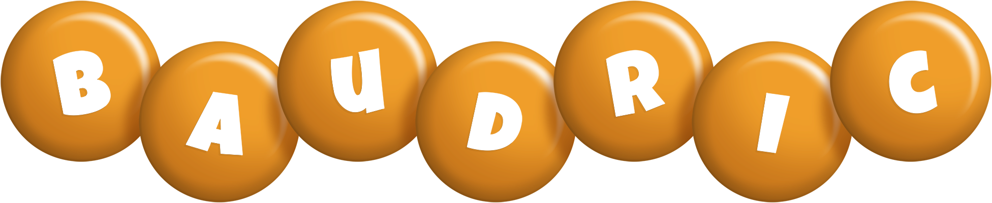 Baudric candy-orange logo