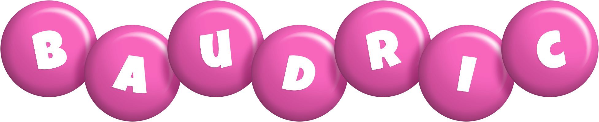 Baudric candy-pink logo