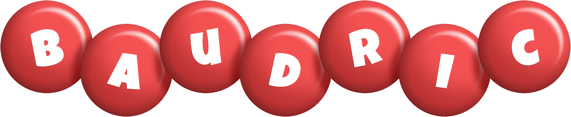 Baudric candy-red logo